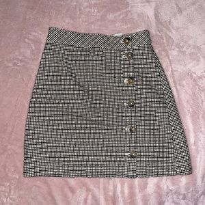 Gingham Print Mini-Skirt